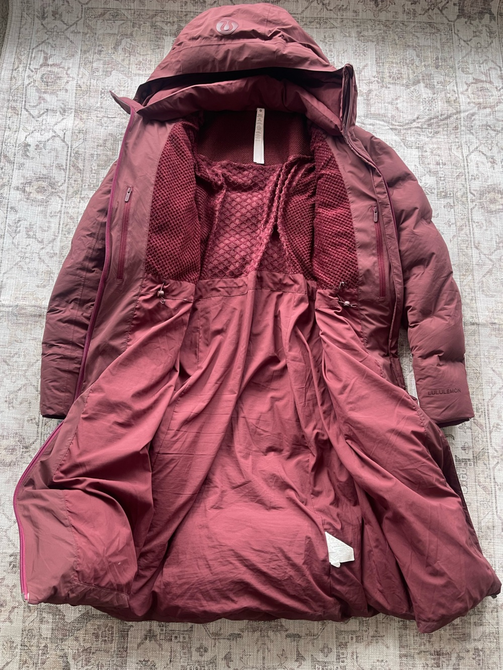 lululemon Cassis Snow Warrior Goose Down Hooded Puffer Coat - Picture 4 of 11